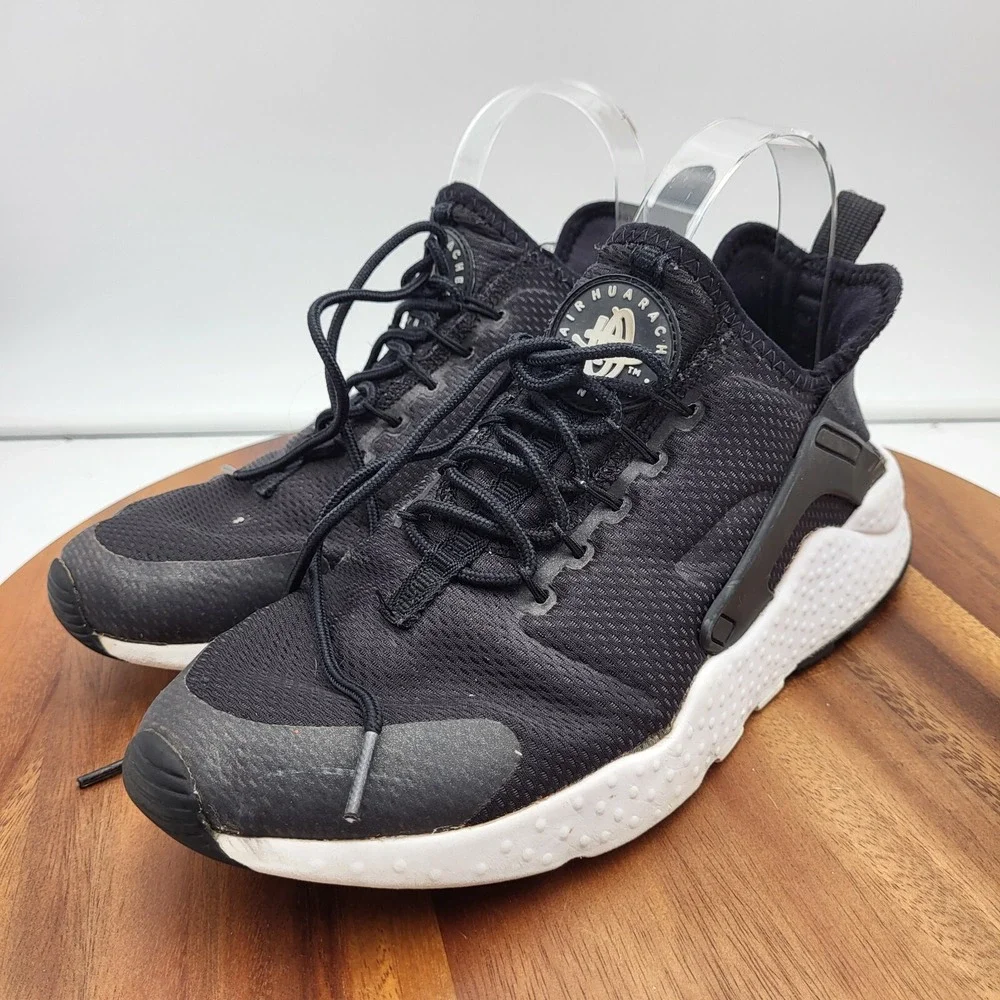 Nike‎ Womens Air Huarache Run Running Shoes Size 9.5 819151-008 Black Trainers